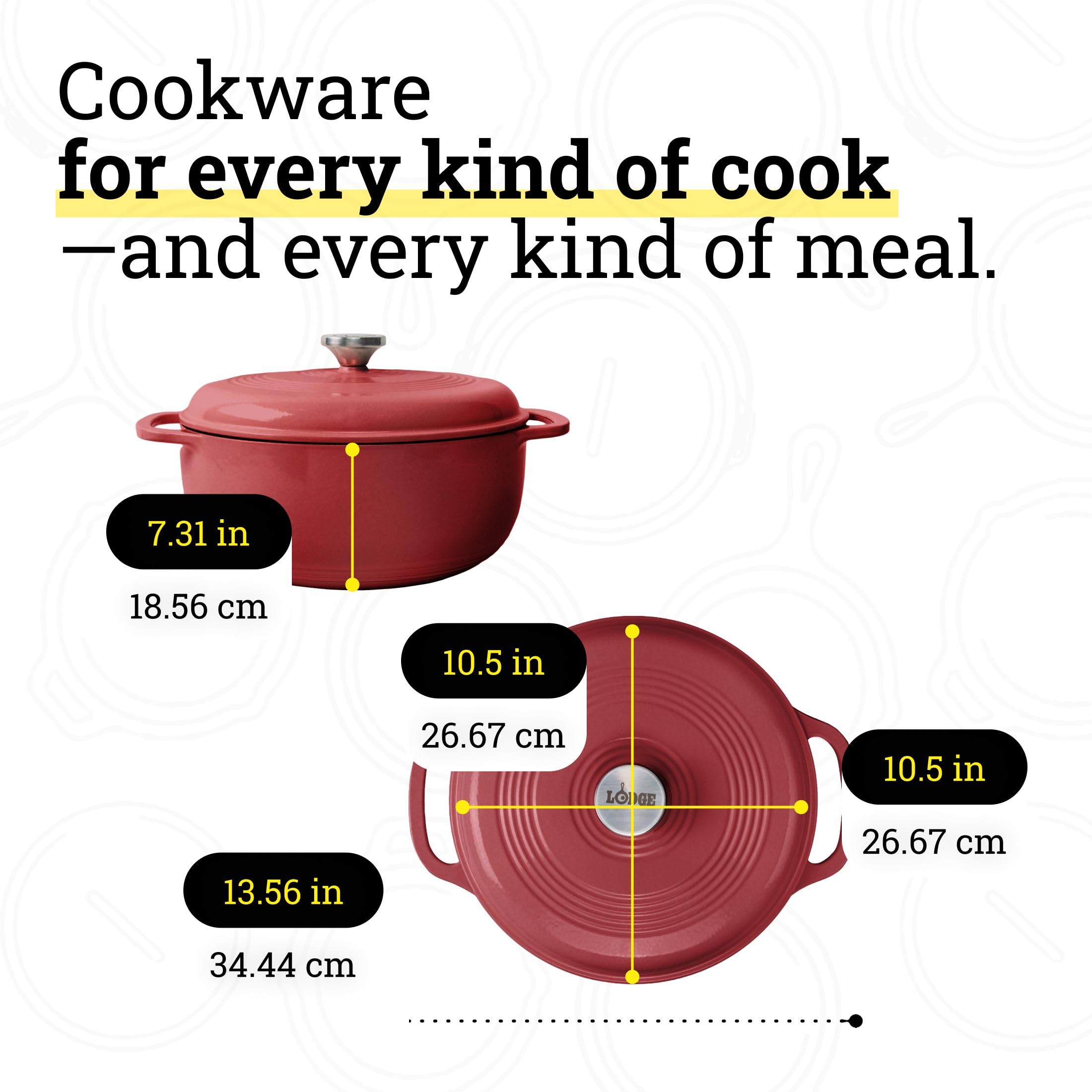 Buy Lodge Essential Enamel Cast Iron Dutch Oven - Perfect for